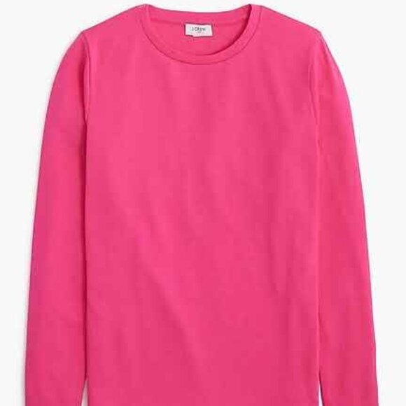 J. Crew Factory Tops - J. Crew Soft Fuchsia Long-Sleeve Everyday Tee/NWT/3X